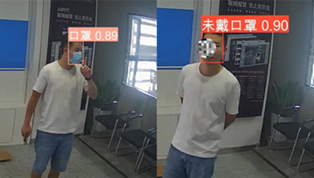 AI視頻聯網報警系統 廚師帽識別報警 安全帽佩戴識別報警 口罩識別報警 手機使用識別報警